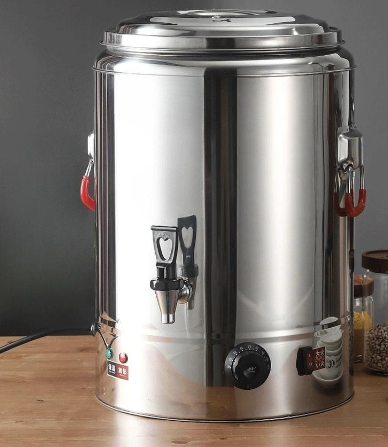 220V Electric Thermal Insulation Bucket Stainless Steel Commercial Double-layer Large Capacity