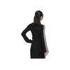 Adidas Originals Premium Knit Turtleneck Sweater With Three Stripes Women Tops Black JI7058