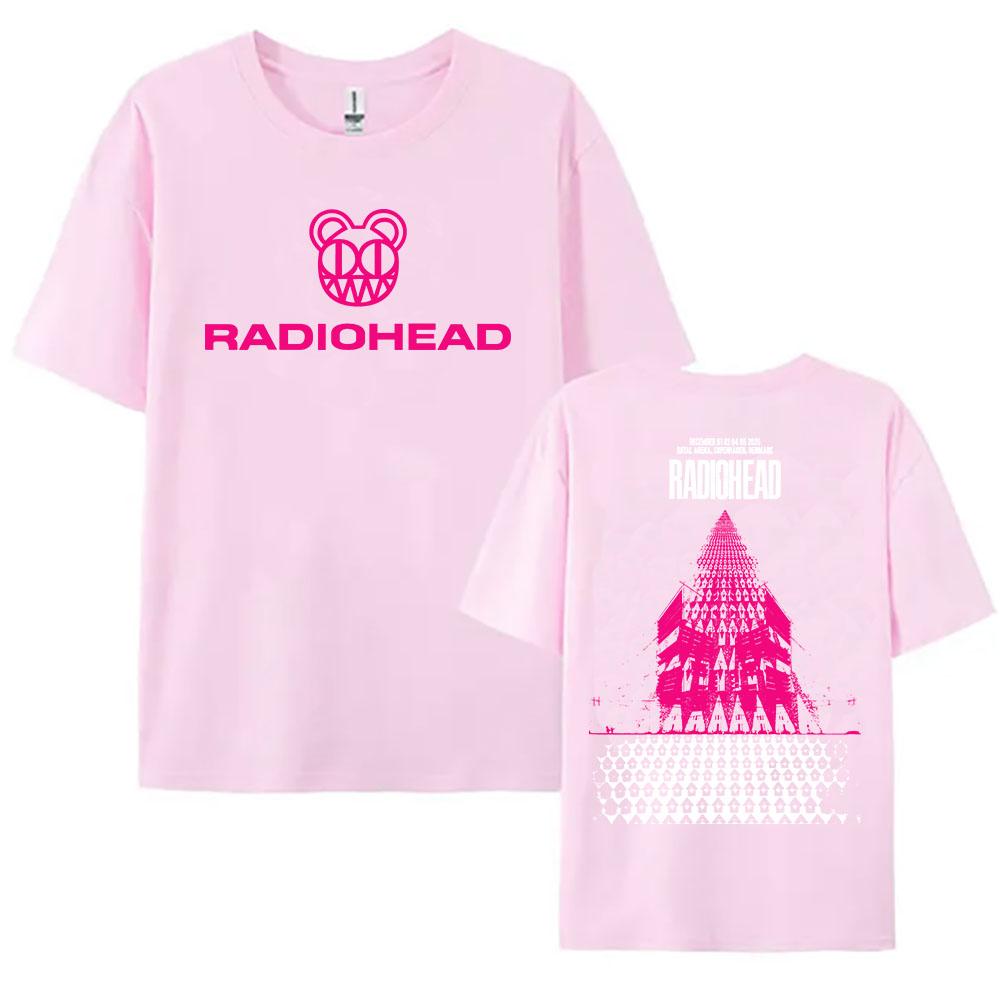 Radiohead Tour 2026 December Tshirts Hop Hop Unisex Streetwear Men Women Casual Loose T-shirt Fashion Cotton Female Clothing Tees