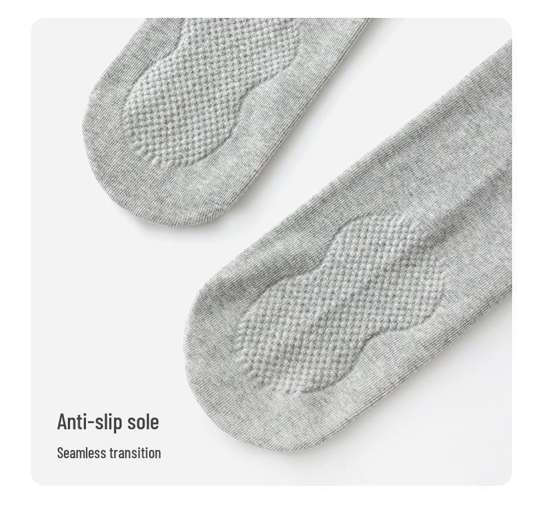 Extra Long Ribbed Dark Grey Leggings for Tall Women - Winter Fleece Lined Cotton Stripes