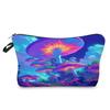 Women Mushroom Print Cosmetic Bag Toiletries Organize Travel Storage Case  6411 CLE