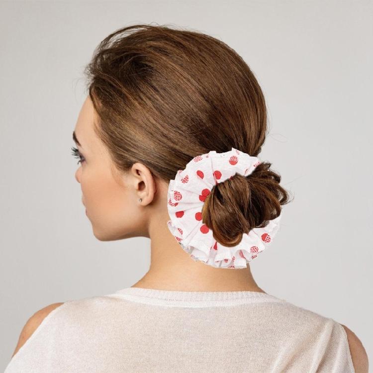 Aesthetic Hair Scrunchies Women Elastic Ruched Hair Ties Wedding Party Headwear