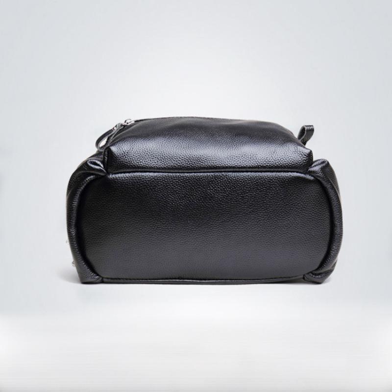 Genuine Leather Korean Version Cowhide Top Backpack Women's Preppy School Bag