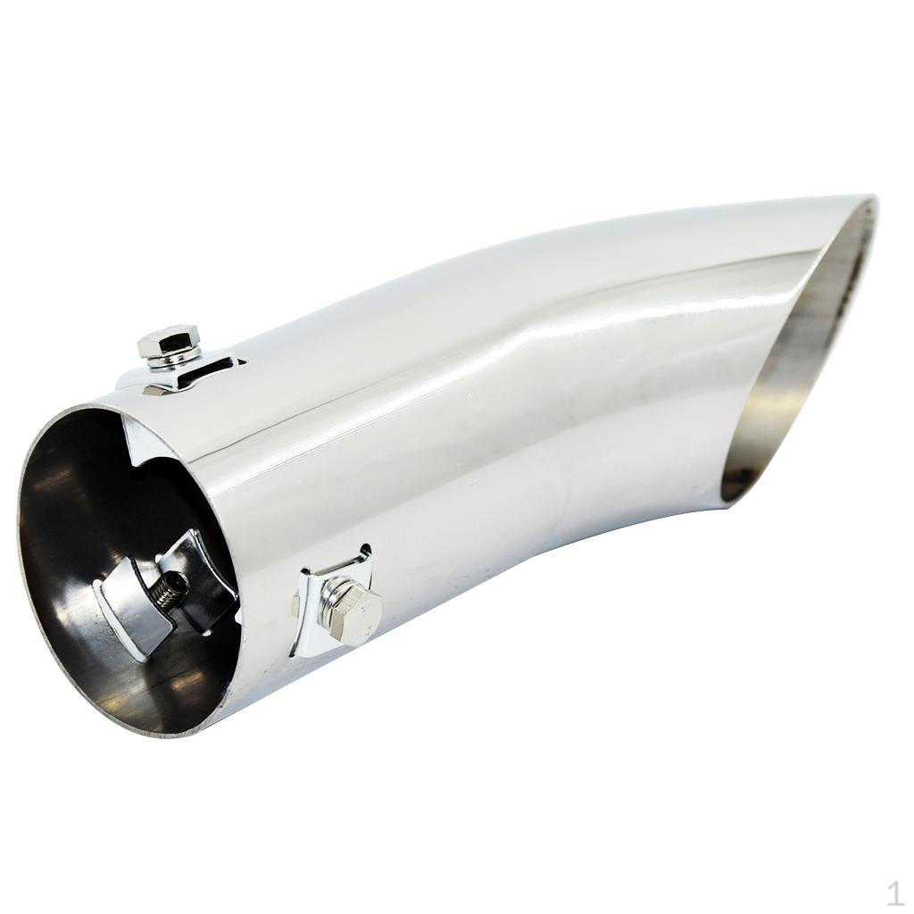 

Chrome Stainless Steel Car SUV Rear Round Exhaust Pipe Tail Muffler Tip 59mm