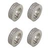 2/4/6pcs/set Y2K Silver Round Hairclasp Hollow Out Dreadlocks Beads Hair Braid Tubes  for Braids
