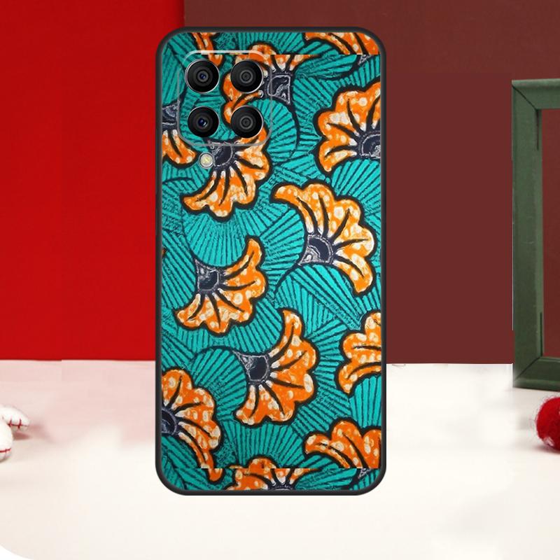 

African Wax Fabric Case For Samsung Galaxy M11 M21 M31 M14 M34 M54 M12 M32 M52 M15 M13 M16 M36 M56 M53 M35 M55 Samsung M34 5G