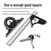 300mm Stainless Steel Angle Ruler with Level - 180° Woodworking Square Measurement Tool