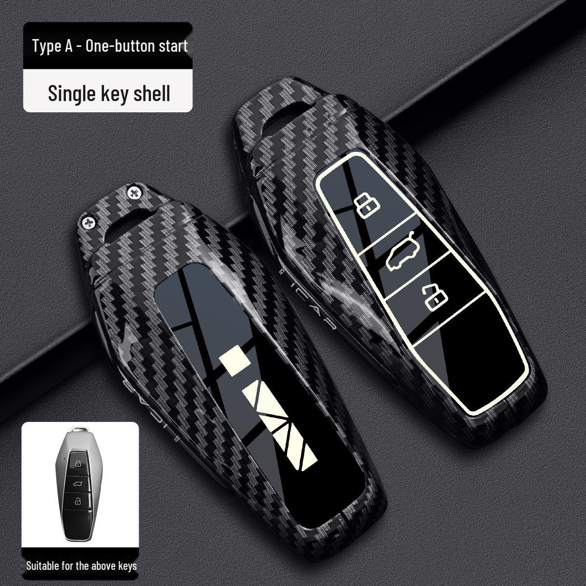 Chery iCar03 Key Case for 24/25 & iCarV23 Models - New 03T Carbon Fiber Metal Shell Buckle Standard