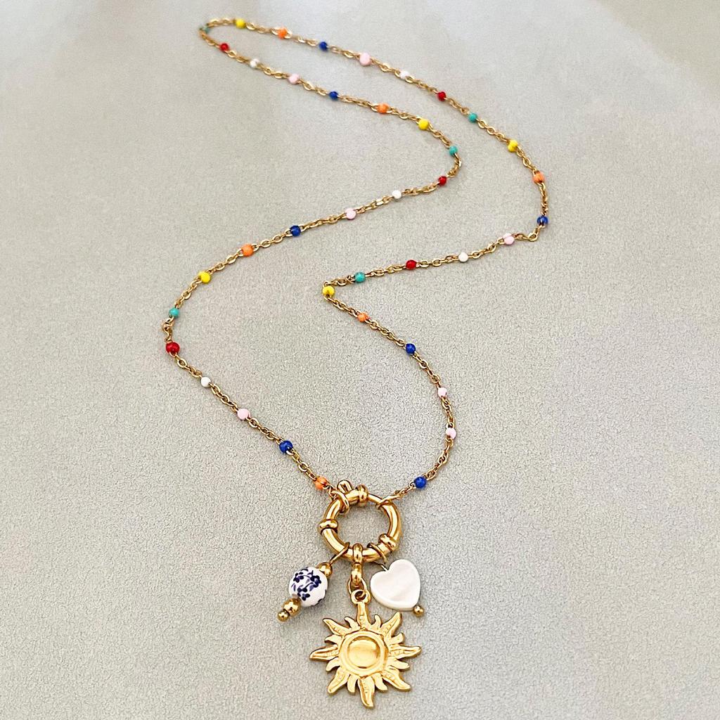 18K Gold Stainless Steel Necklace - Versatile, Non-Fading, Light Luxury for Women