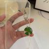 Elegant Four Leaf Clovers Hanging Charm Beautiful Large Four Leaf Clovers Pendant Keyrings Delicate Keychain Accessory
