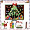 3D Christmas Tree Bulletin Board Decorations for Classroom Santa Claus Bulletin Board Merry Christmas Winter Paper Cutouts for Kids Xmas Party School