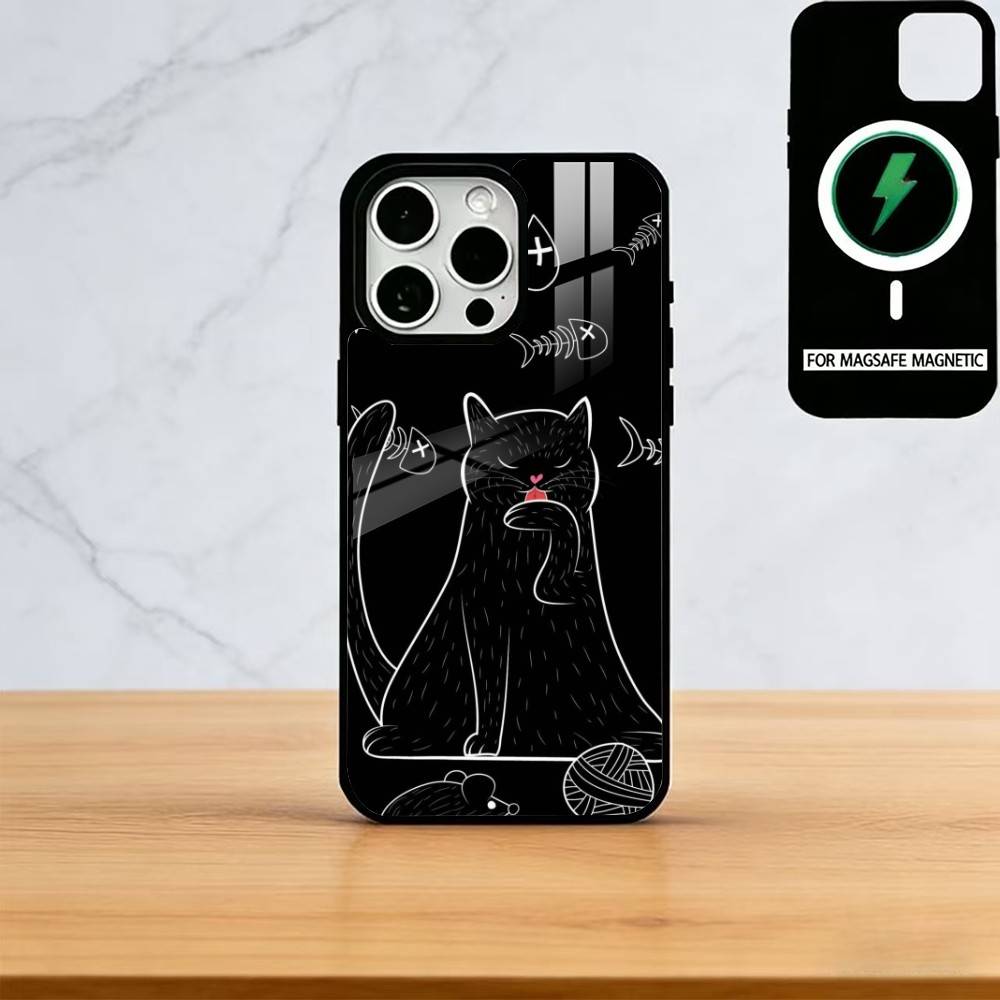 Cats Phone Phone Case For iPhone17,16,15,14,13,12,11 Plus,Pro Magnetic For Magsafe Wireless Charging