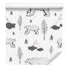 Teddy Bears, Trees and Mountains Wallpaper for Living Room and Bedroom 50x1000