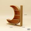 1:12 Dollhouse Miniature Moon Bookcase 4-Layer Storage Rack Display Cabinet Showcase Model Decor Toy Doll House Accessories