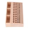 3 Slots Leather Tool Holder 98 Holes Leathercraft Storage Organizer Wooden Tool Rack  For DIY