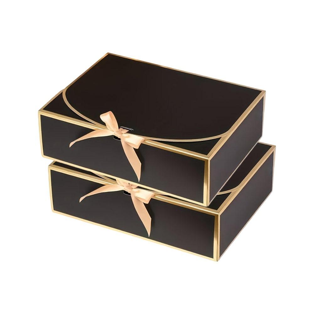 2Pcs Paper Gift Boxes with Lids Bridesmaid Box Elegant Proposal Gift Box  for Wedding Birthday Party
