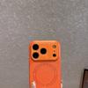 Small V pattern magnetic attraction is suitable for iPhone17Pro mobile phone case crystal lens Apple 16 lychee pattern 15 anti-drop cover 14.