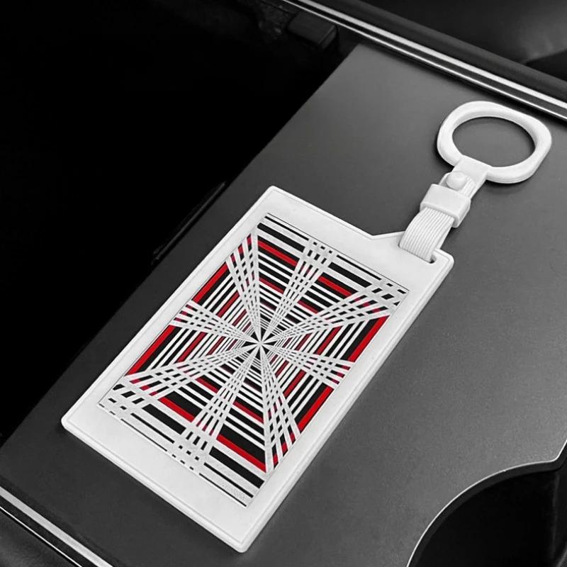 Für Tesla Model 3 Y S X Autoschlüsselkartenhülle PLAID Lichtgeschwindigkeit Etikett Silikon Schlüsselkartenetui Schutzhülle Autozubehör 2025