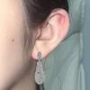 Vintage Crystal Hook Earrings Stylish Dangle Earrings with Feathered Motifs Suitable for Formal and Casual Wear