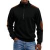 Sudadera Color Block con Media Cremallera y Cuello Alto para Hombre Sudadera Deportiva de Talla Grande Casual con Cuello Alto para Hombre