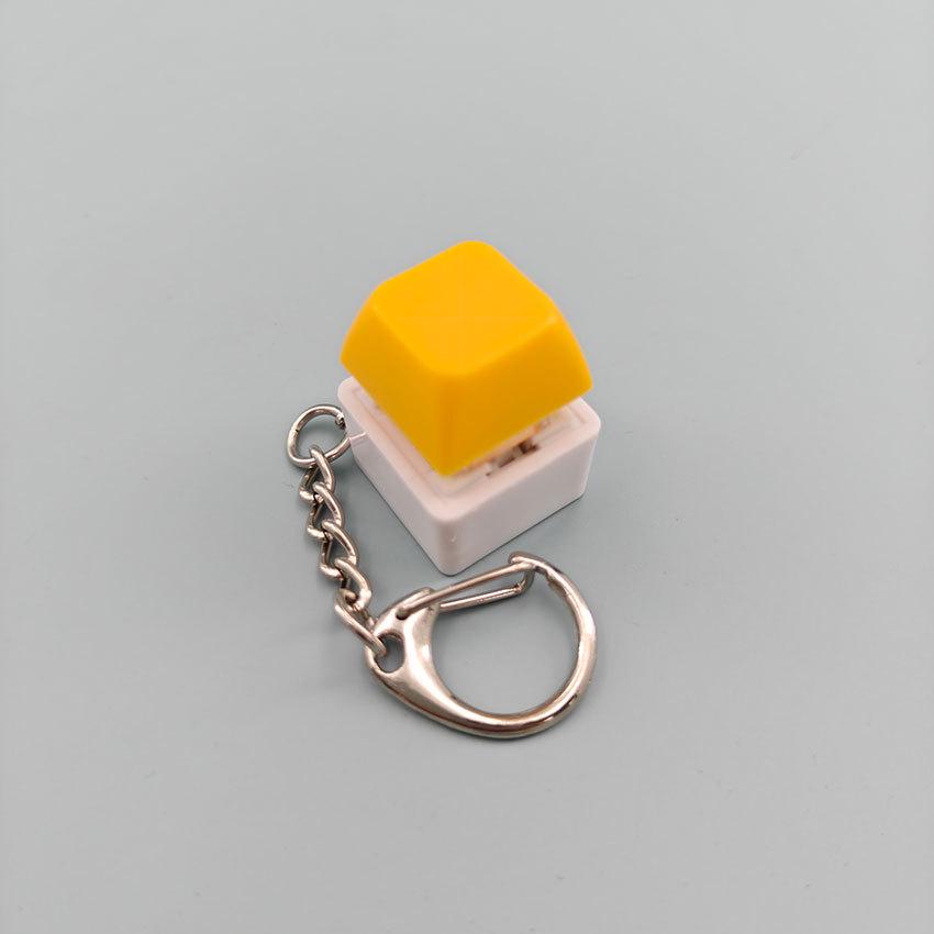Creative Novelty Stress Relief Button Keychain Toy