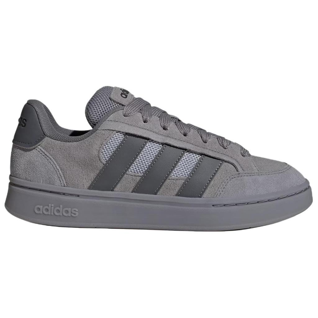 Adidas Grand Court Alpha Sk8 Bequeme Passform Skate Schuhe Unisex Sneaker Grau HQ7369