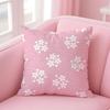 Cherry Blossom Cushion Cover Linen Cushion Cover Soft Decorative Case For Sofa Home Decor