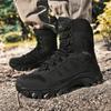 New Four Seasons Men's Outdoor Mountain Climbing and Field Training Boots, Tactical Boots,and Desert Hiking Ankle Boots