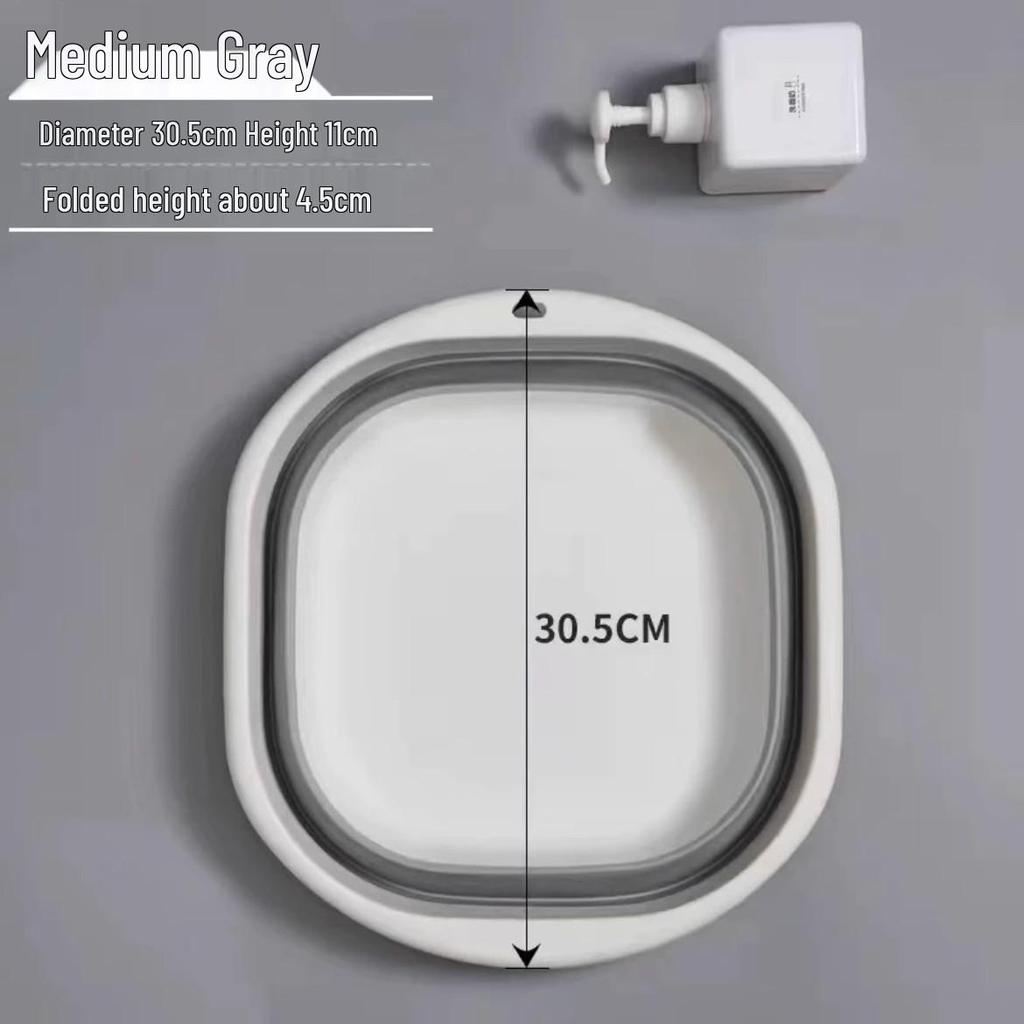 Hordozható Összecsukható Utazó Mosdótál: Kompakt, összenyomható megoldás kollégiumokba, felnőtteknek és mosodába.