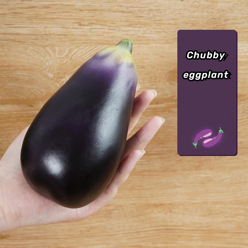 1PCS Pu Simulation Cuke Cucumber Eggplant Model Artificial Decorations Kitchen Decoration Props Foam Vegetables