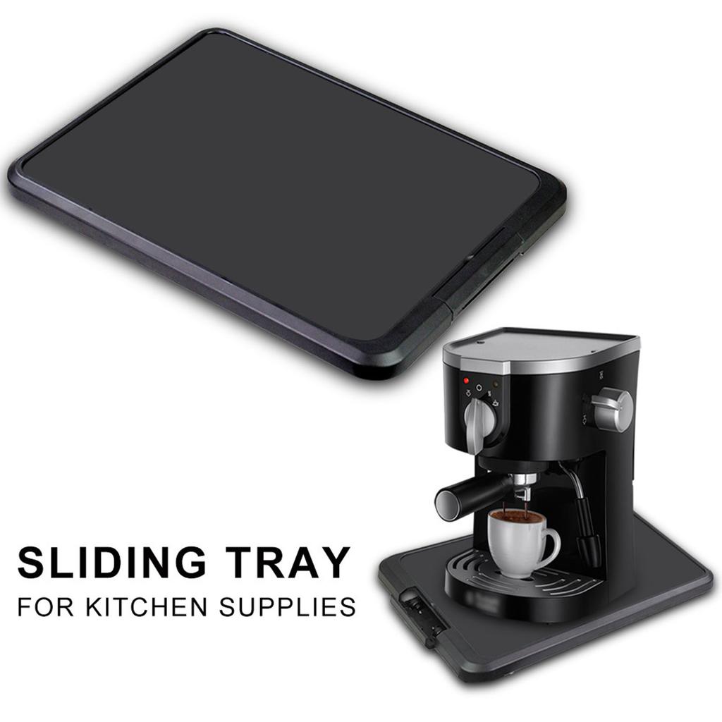 Sliding Coffee Maker Tray Mat, Blender Toaster, Kitchen Appliances, Countertop Storage, Moving Slider, Accessories Pad