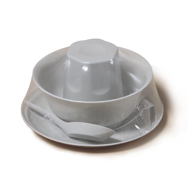 

Rice Husk Disposable Tableware 4-Piece Set