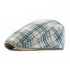 Sun Hat Summer Breathable Beret Cap Plaid Bright Check Beret Hat Outdoor Sun Protection Men's Women's Dad Hat Forward Cap Visor