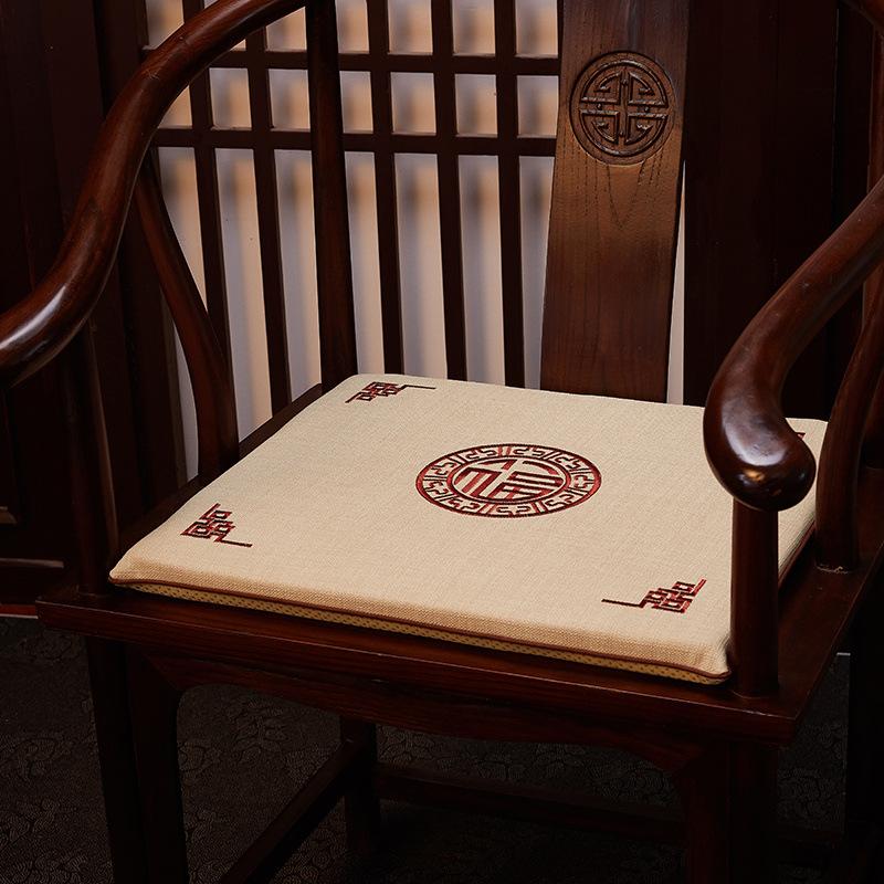 Chinese Style Cushion Mahogany Furniture Sofa Seat Cushion Taishi Circle Chair Tea Chair Non-slip Back Cushion