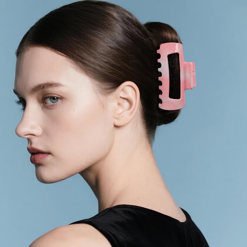 Soft silicone shark clip hairpin anti-collision protection rear head clip hair anti-drop durable clip grab clip