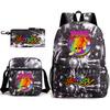 Poppy's Game Time Starry Sky Elementary School Bag Nightmare Animal Large Capacity Backpack Three-piece Set
