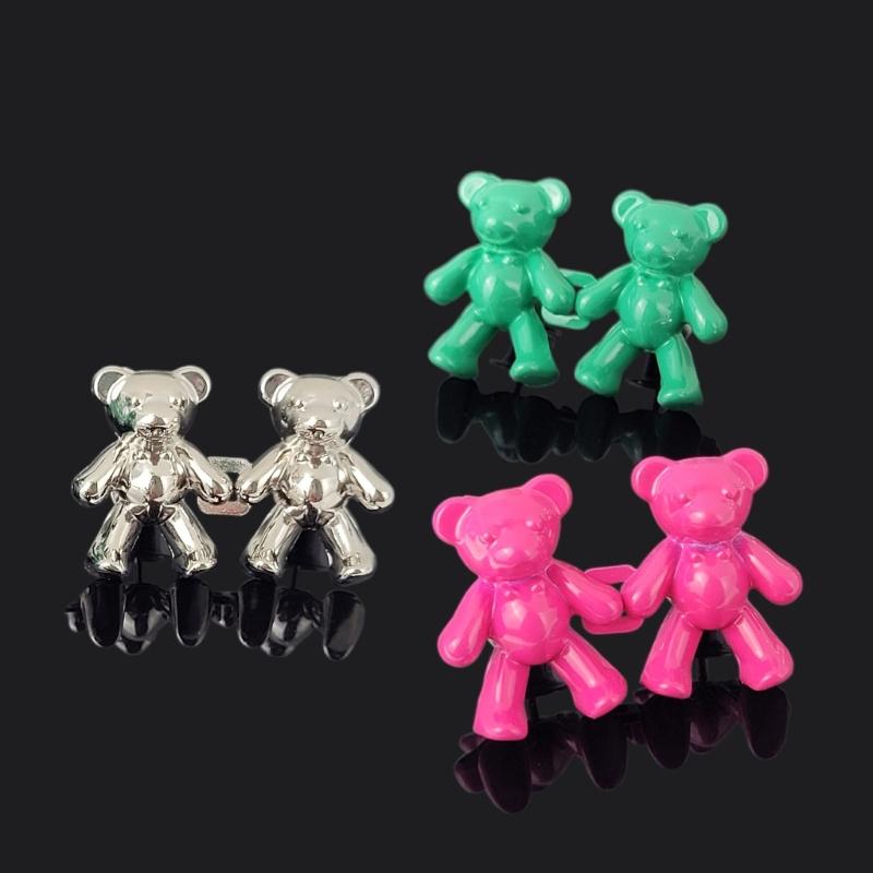 2Pcs Adjustable Jean Button Pins, Bear Shaped Waist Tightener Instant Jean Buttons for Jeans Pants, No Sewing Required
