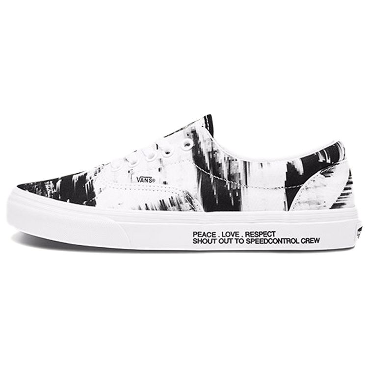 Vans Roaringwild X  Era Harmony Is Precious Comfortable Supportive Low-Top Skate Shoes Unisex Sneaker Black White VN0A4BV402B