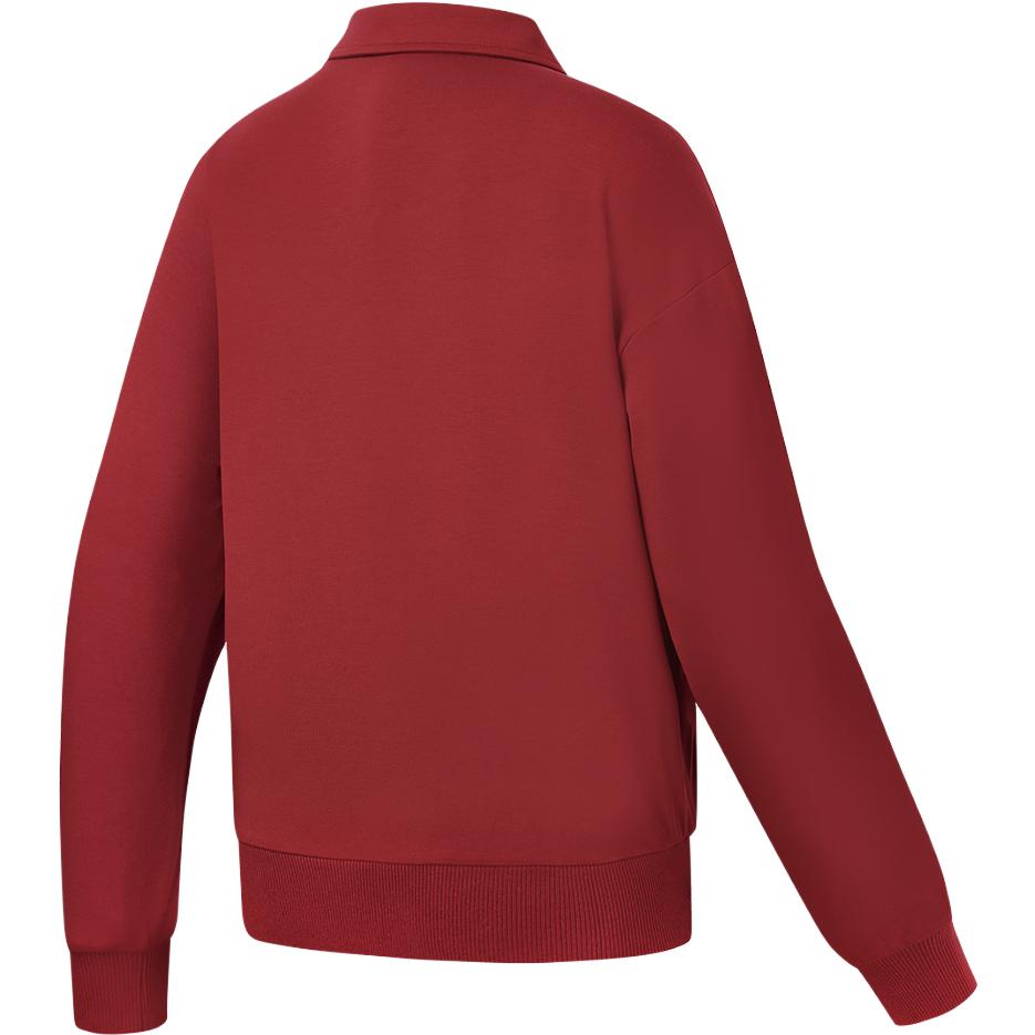 FILA 2023 Autumn New Knit Short Sleeve Polo Shirt Sun Protection Sports Top Women tops Red A11W333208F-RD