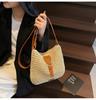 Ladies Fashion Summer Straw Crossbody Bag Women Beach Holiday Shopping Woven Shoulder Handbag Messenger Purses for Women Bags