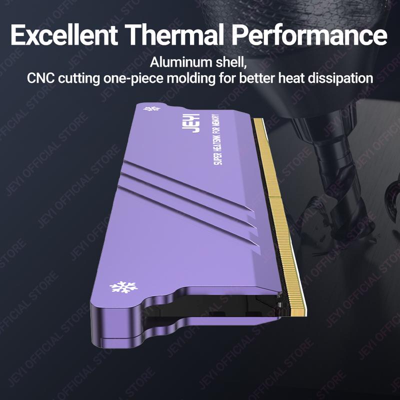 JEYI Memory RAM Heatsink With Thermal Pads, Desktop RAM Cooler DDR Radiation Dissipate for PC DIY DDR2 DDR3 DDR4 DDR5