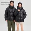 SNOWFLYING Unisex Short Hooded Down Jacket