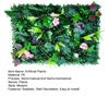 Decorative Privacy Screen 40x60CM Artificial Plants Wall Panel Realistic Fake Greenery Grass Backdrop Covering Decoration Indoor Outdoor Garden