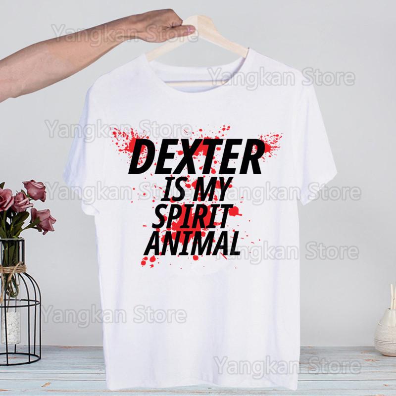Dexter Morgan Tshirts Men Fashion Summer t-shirts Tshirt Hip Hop Girl Top Tees streetwear Harajuku Funny