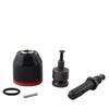 Peacock 5-Piece 3/8" Metal Ratchet Drill Chuck Set with 10mm Double Socket Electric Tool Clamping Accessories