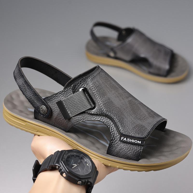 Sandals Men's New Summer Outdoor Waterproof and Non-slip Sandals Men's Soft-soled Driving Beach Slippers
