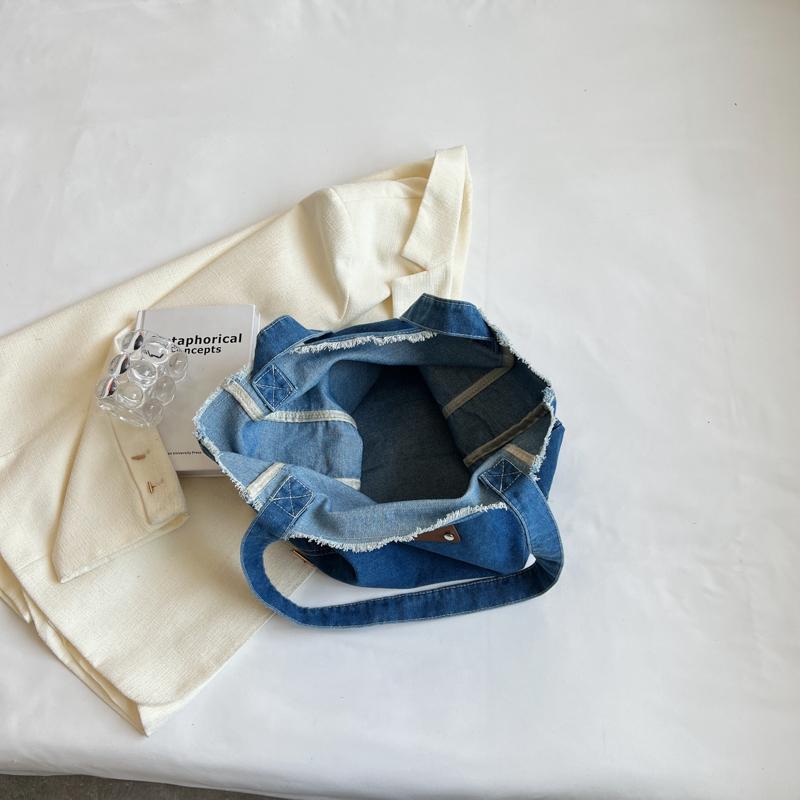 Geantă Denim Geantă de umăr pentru femei Geantă tote de mare capacitate