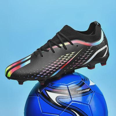 Kids' High-Top Football Shoes with Knit Socks for Turf and AG Fields