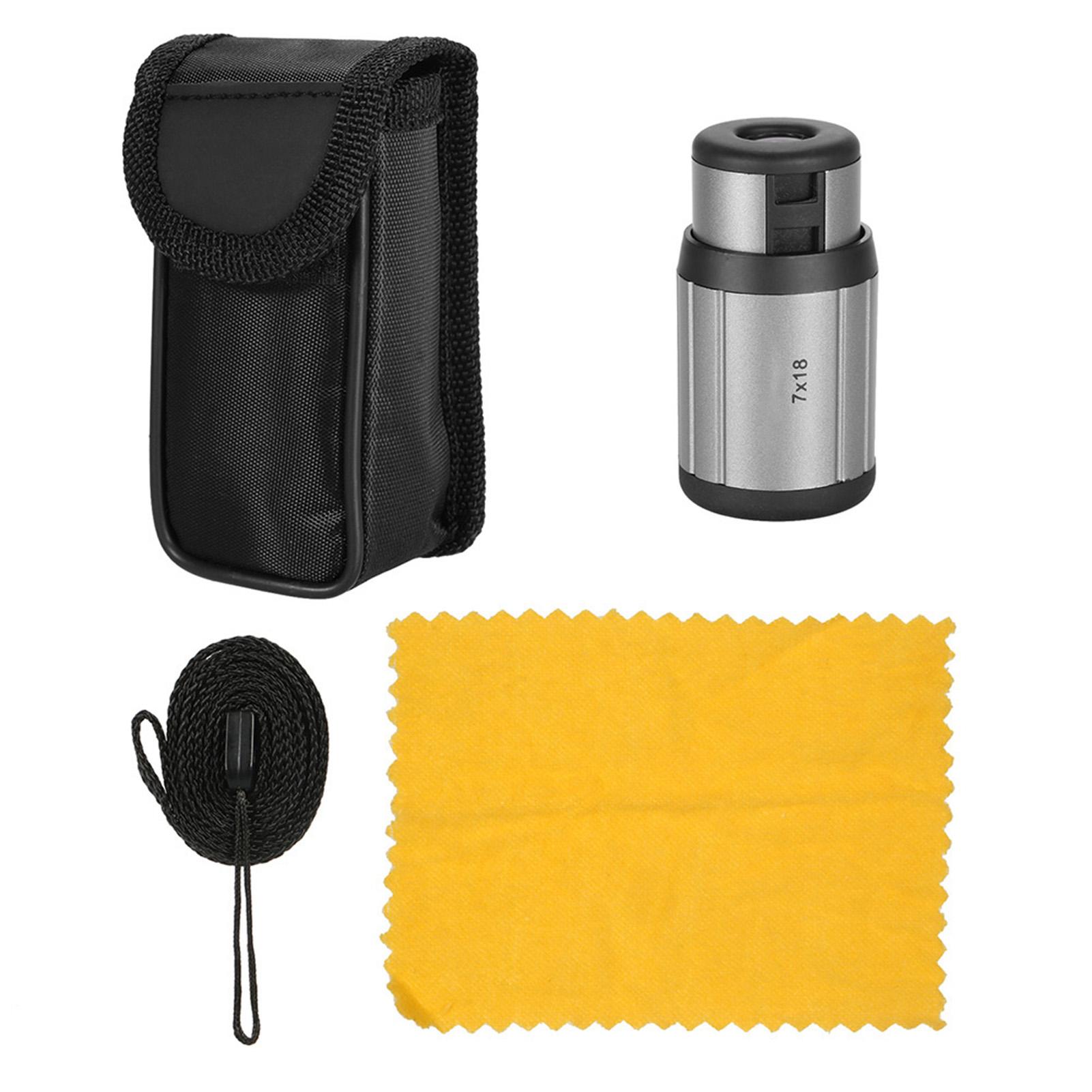 

7x Magnifying Telescope Pocket Mini Monocular Compact Monocular Telescope Fully-Coated Lens Outdoor Activities Tools чорний