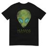 Alien Funny Huunisexs Arent Real Cute Ufo Gift TShirt